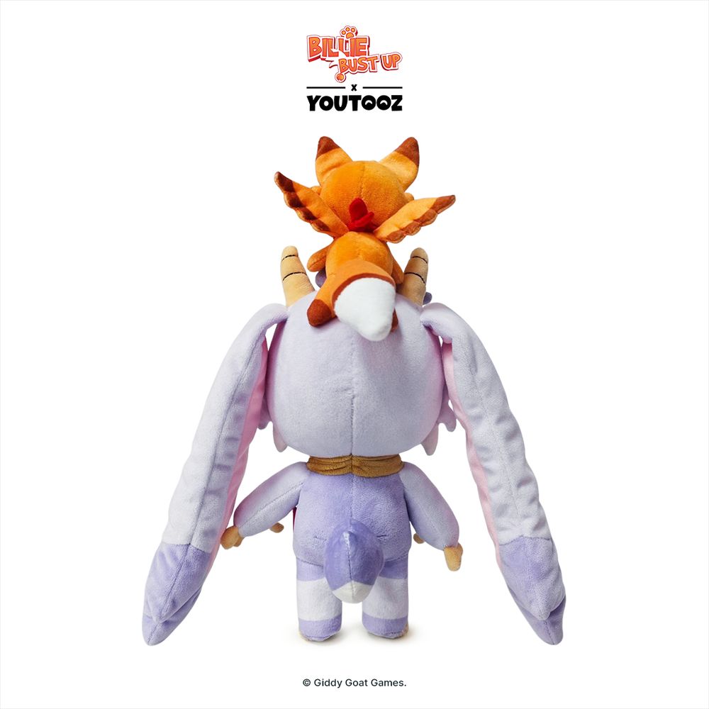 Teaser image of a Billie Youtooz plush with an Oscar plush on their head.