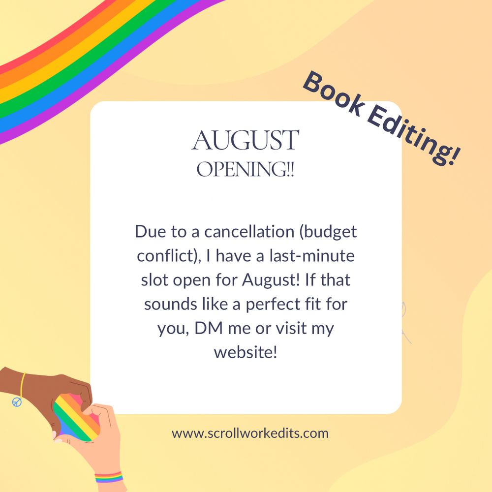 DM me or visit www.scrollworkedits.com for a free sample edit!