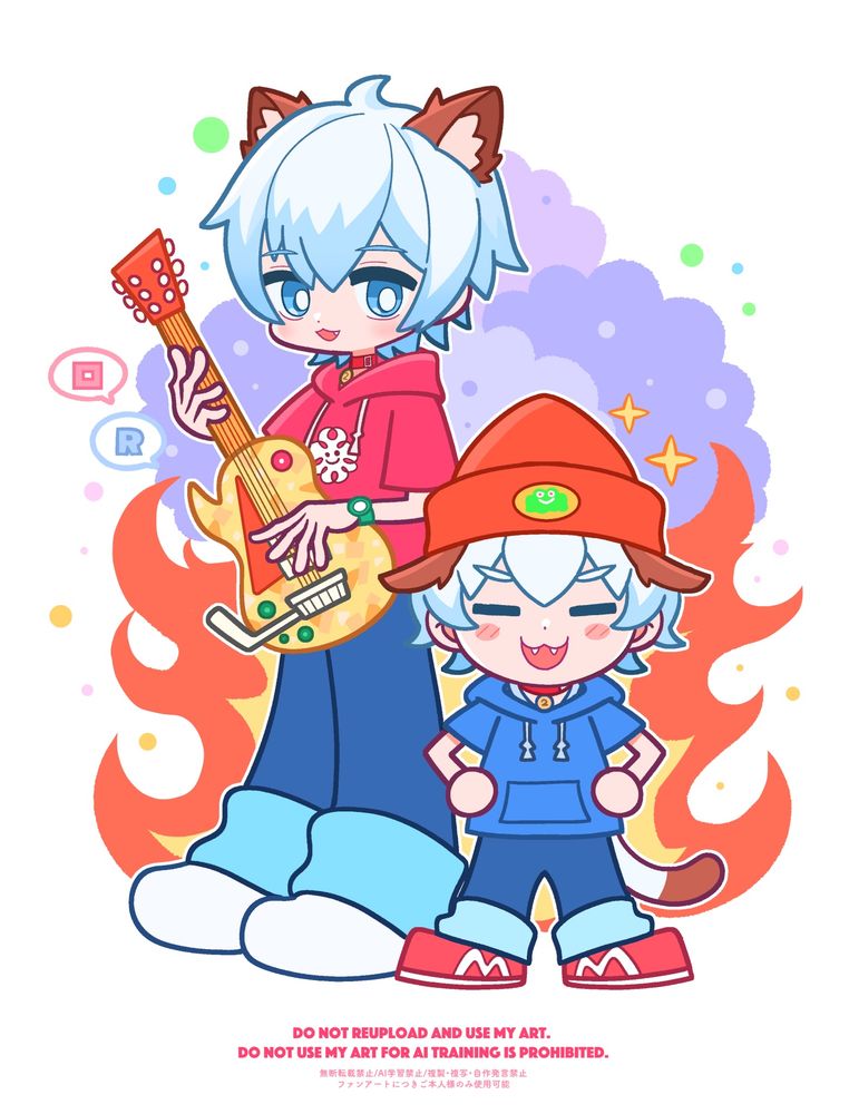 Do not reupload and use my art. 
Do not use my art for AI training is prohibited.
無断転載禁止/AI学習禁止/複製・複写・自作発言禁止
ファンアートにつきご本人様のみ使用可能
