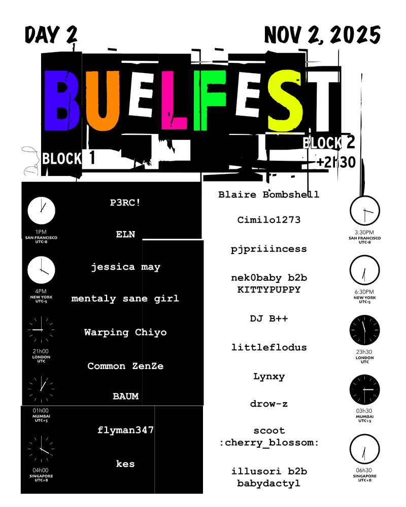 poster by my dad. looks like a tv test card threw up a little. in a good way.