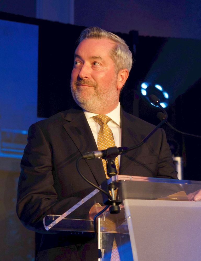 Transport and Environment Convener, Councillor Stephen Jenkinson at the Scottish Transport Awards 2025.