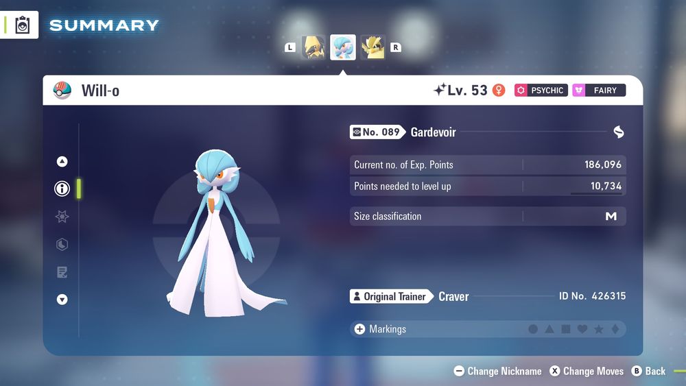 She's timid with the quick to flee characteristic and runs away in game