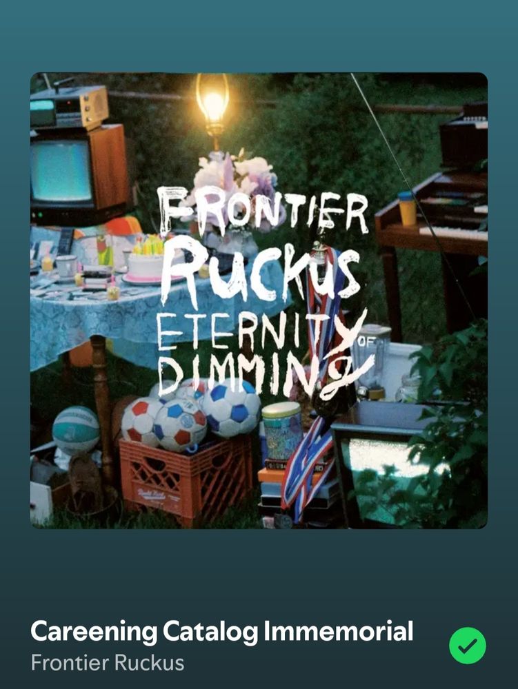Cover art for the song "Careening Catalog Immemorial" by Frontier Ruckus, a band from Michigan, USA.