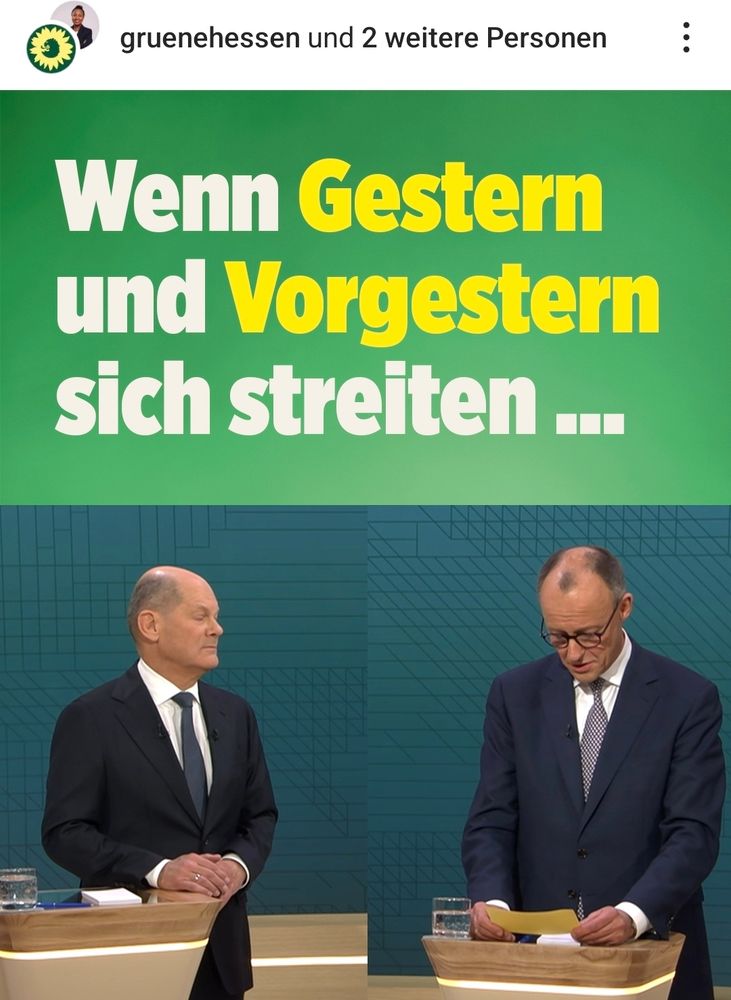 Bild von Scholz und Merz: Wenn gestern und vorgestern sich streiten.