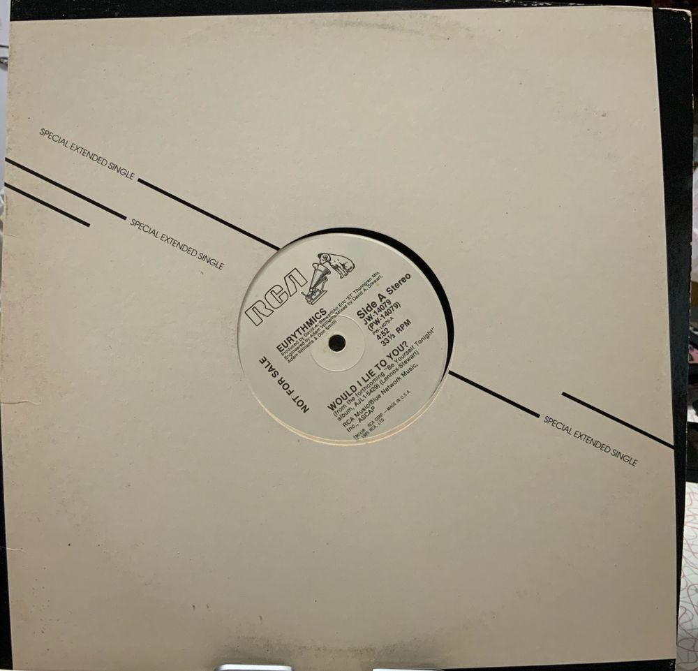 Would I Lie To You extended 12” single by The Eurythmics