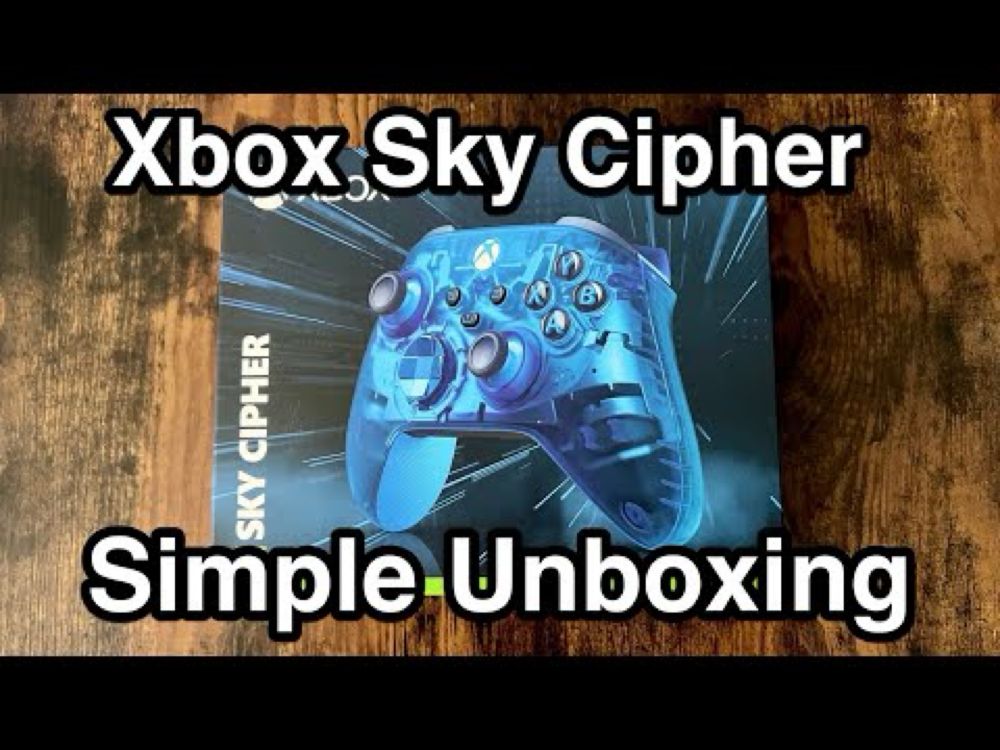 Xbox Sky Cipher Controller Simple Unboxing