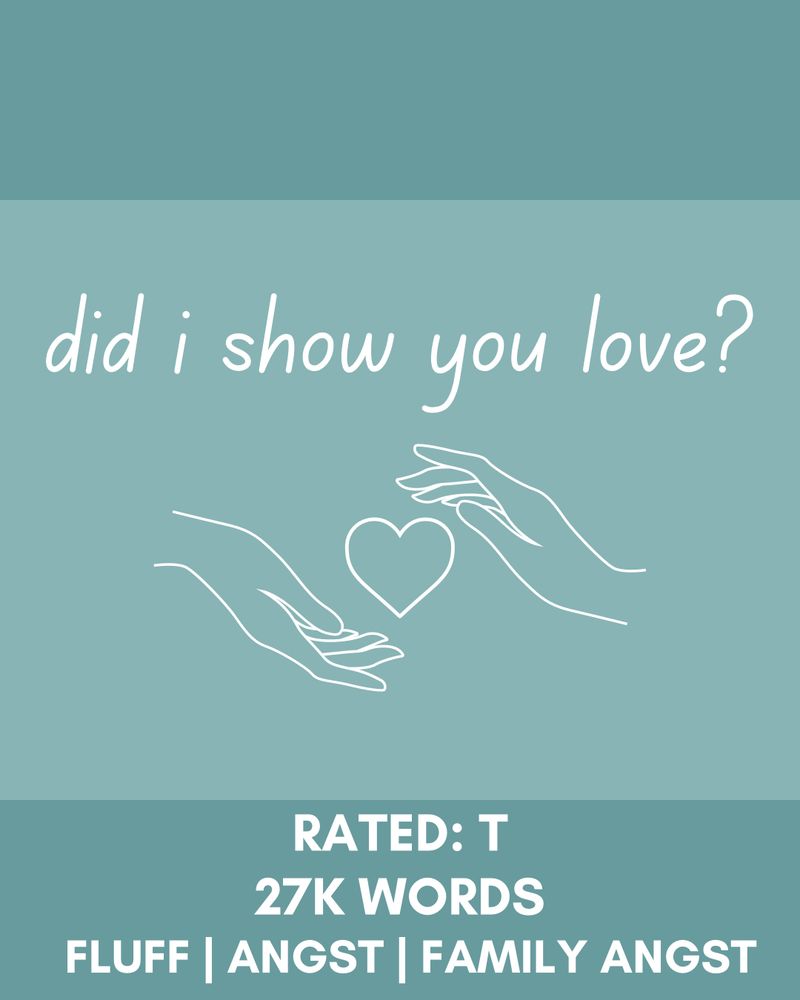 Rated: T
27K Words
Fluff, Angst, Family Angst