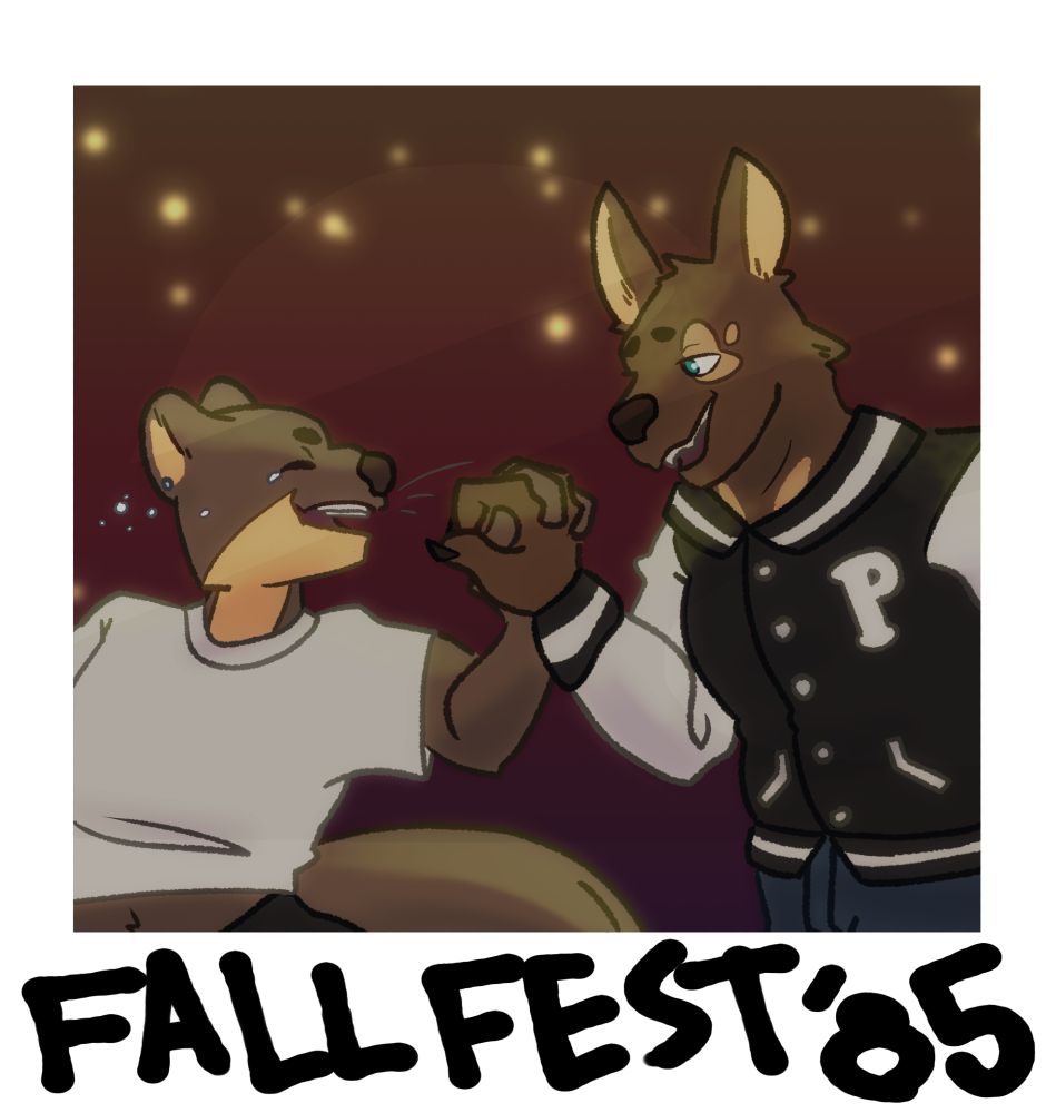 a Polaroid of Cody and Aldric dancing at the annual Fall Fest