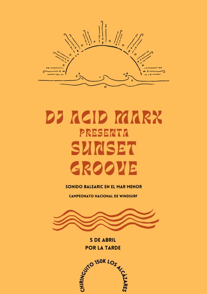 Cartel sesión DJ Acid Marx 