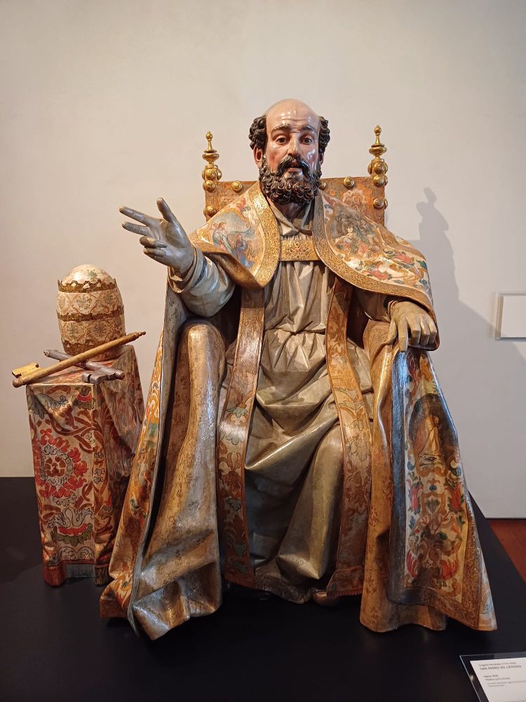 Cátedra de San Pedro, obra de Gregorio Fernández, Convento del Abrojo, Laguna de Duero.