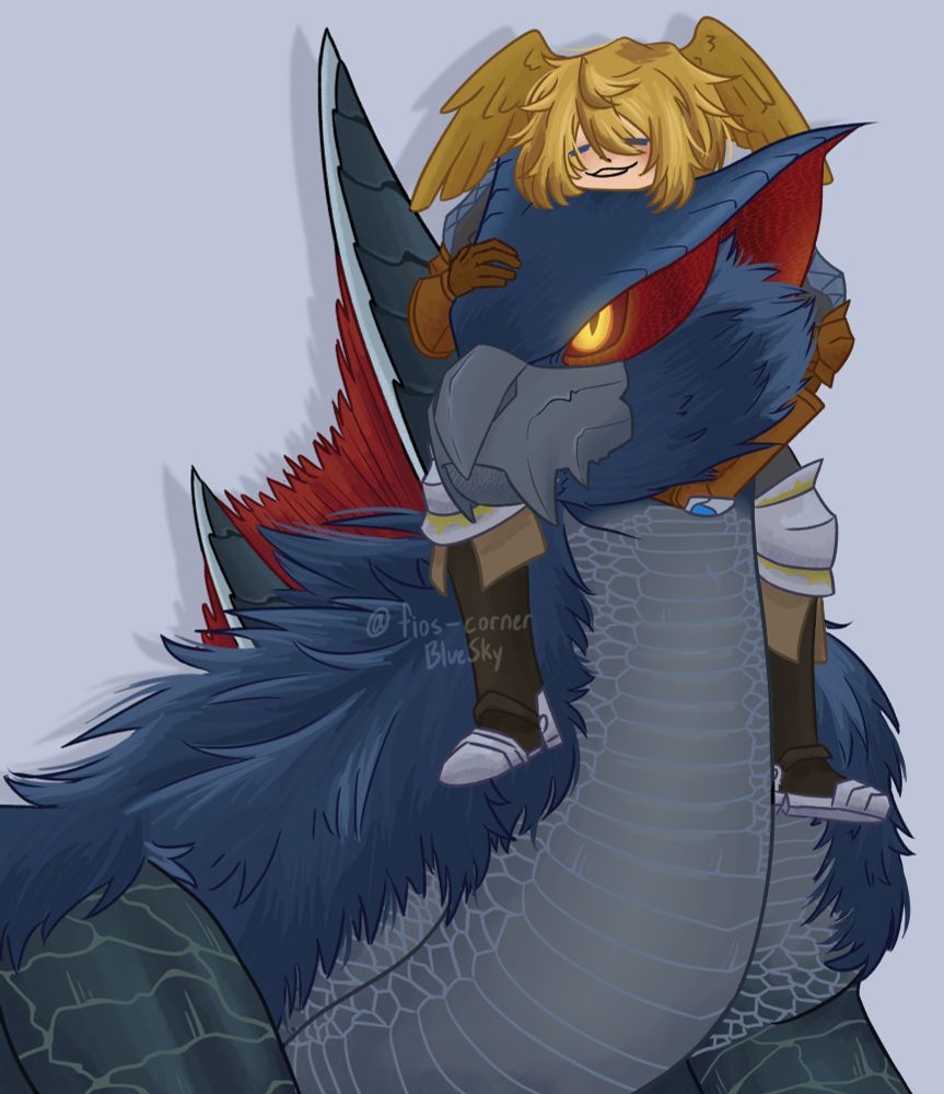 Me with my Nargacuga from Monster Hunter stories 3 