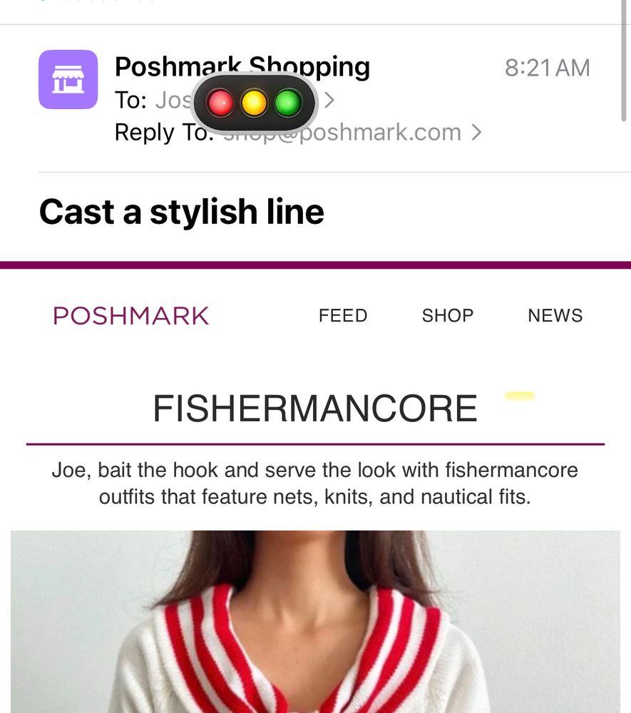 FISHERMANCORE

No like seriously they emailed me this in all caps. There’s also a lady in a (I guess?) fishermancore fit and honestly it looks p great