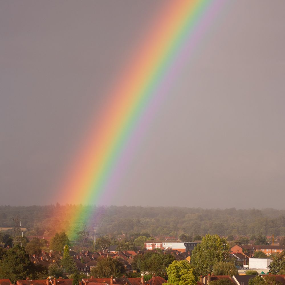 A regular visible-light pic of a rainbow