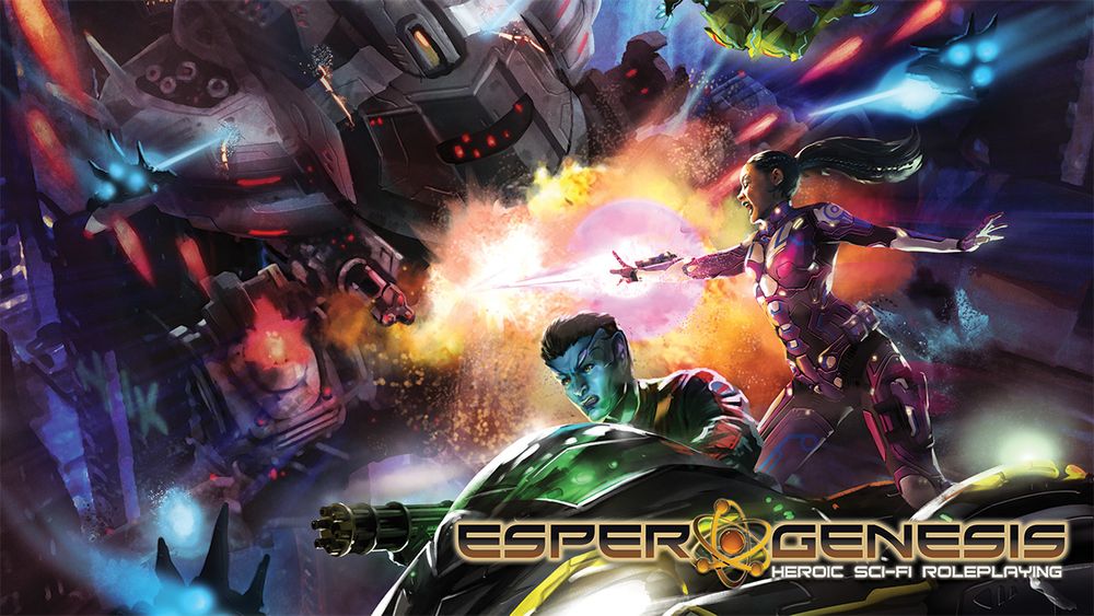 From the cover of the Master Techncian's Guide - esper characters in combat with a giant mecharoid