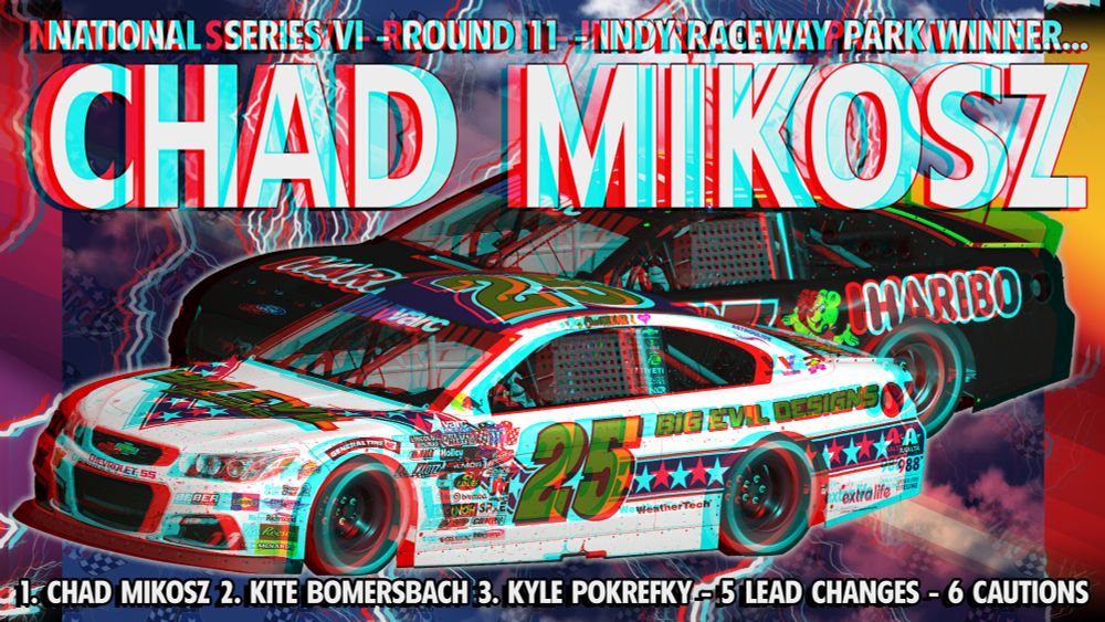 race results announcement for Round 11 of National Series VI 