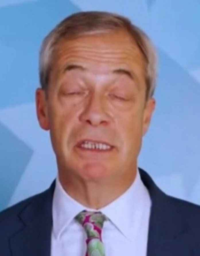 Farage freezeframe lecturing Glasgow 