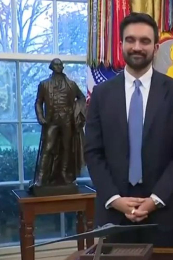 Mamdani with George Washington