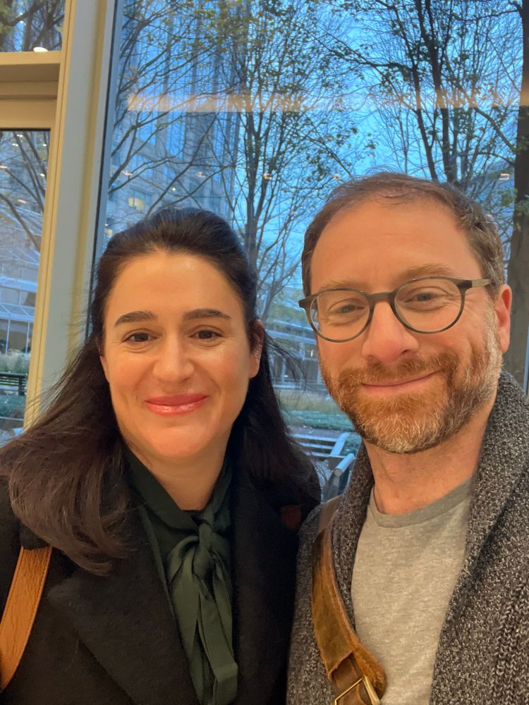 Joel Baden and Jackie Vayntrub at the annual SBL conference 