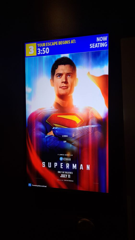 Superman 2025 movie poster. Don't let me down, James Gunn!