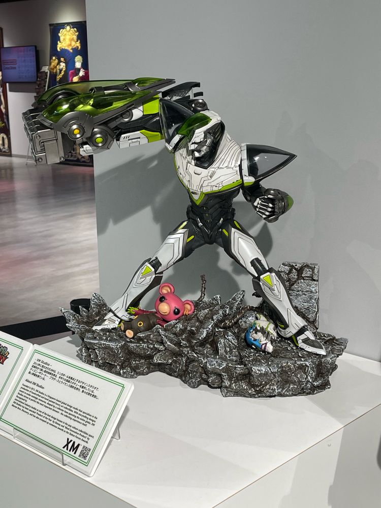 XM Studiosと共同制作中の「Wild Tiger Premium Statue Collectibles 1/4 Scale」参考展示。池袋BNPショップにて