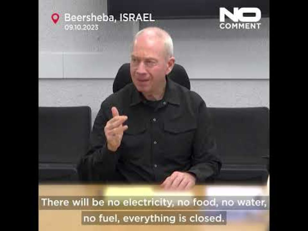 "We are fighting human animals” said Israeli Defence Minister Yoav Gallant. #palestine #gaza