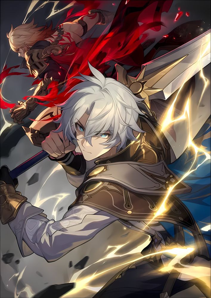 Mydei and Phainon from Honkai: Star Rail