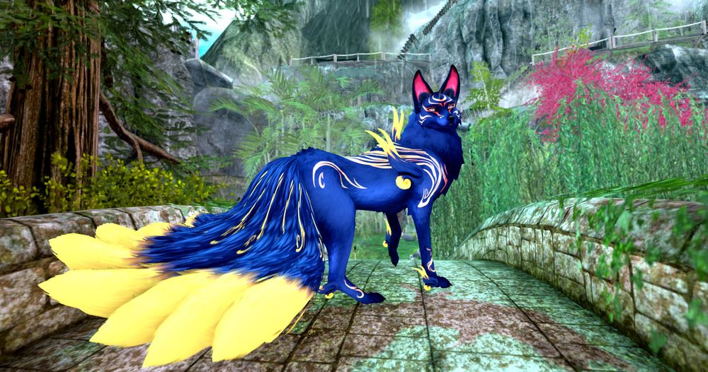 Spirit fox mod for the TWI Fox Avatar in Second Life.