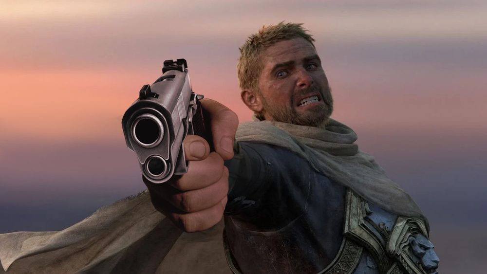 A picture of Anduin from TWW cinematic - except Anduin has been edited to be holding a gun. 

Gunduin. Uhhh.... warrior gunduin? 





Dear lord. This is going to give me more grey hairs. Are we born just to suffer? STORMWIND PALADIN TO WARRIOR? WHY IS EVERYONE A PRIEST AND CLERIC FANTASY HATER. 🔥 I mean, other than the correlation of a 'man who heals' and WoW's overtly and covertly homophobic community ha ha ha. 