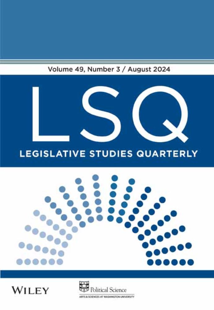 Legislative Studies Quarterly: Vol 49, No 3