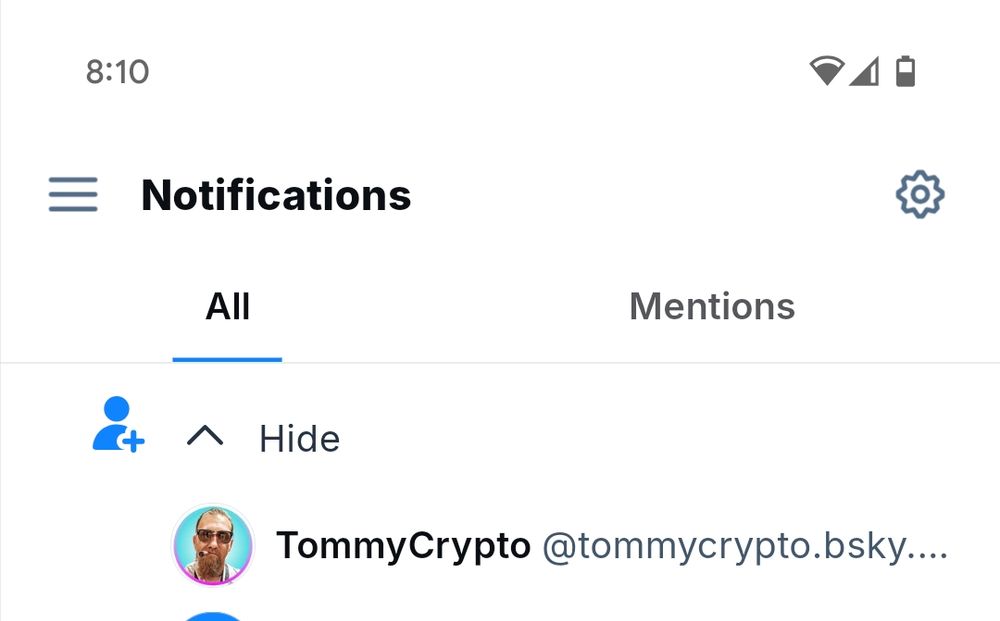 a new follower for me? oh cool! the account is named "tommy crypto"... hmm