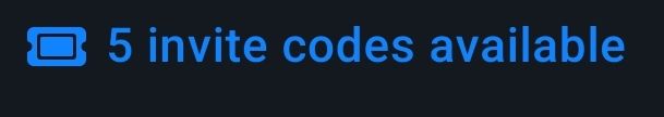 🎟️ 5 invite codes available 