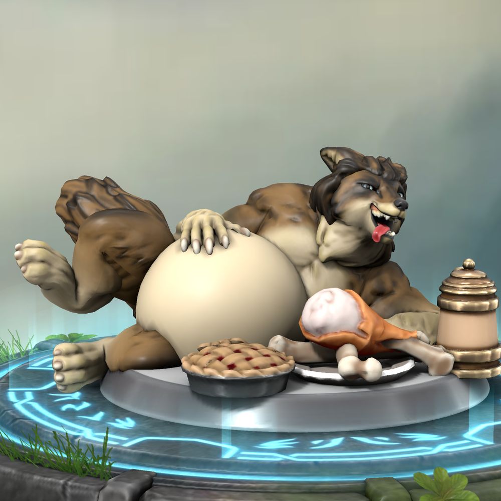 Ringo showing off his bulging Thanksgiving belly