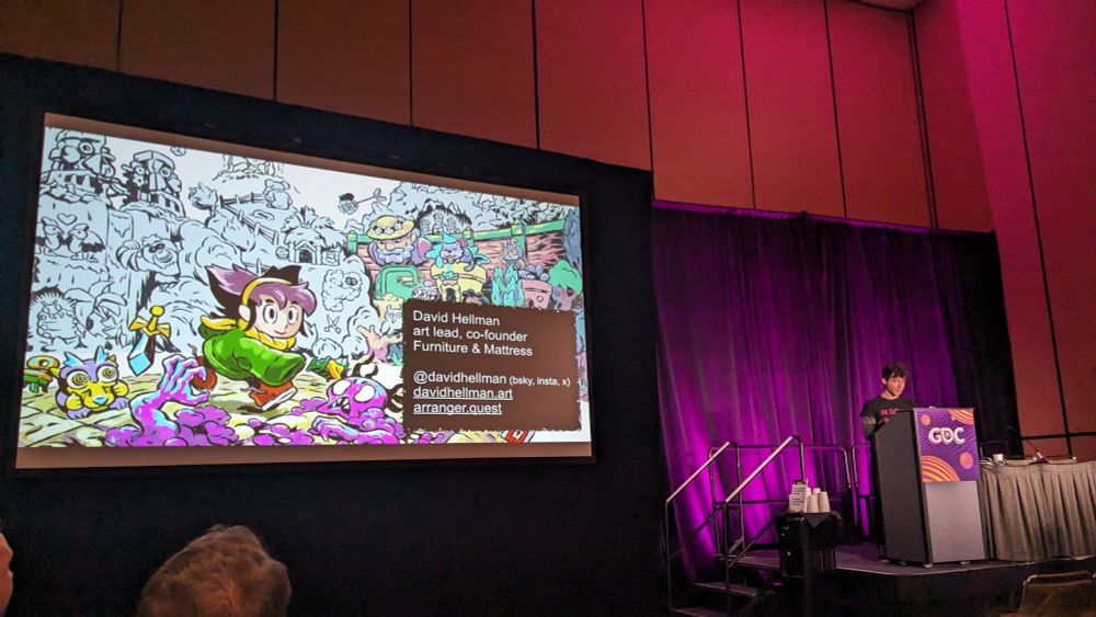 the ending slide showing contact details for the game