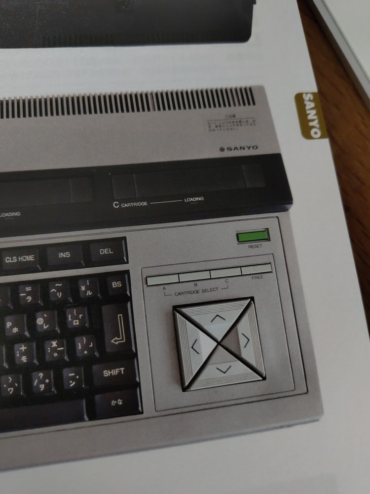 The four buttons are used to change the primary slot.