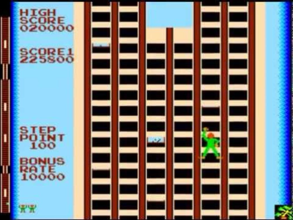 MAME World Record: Crazy Climber 531,750