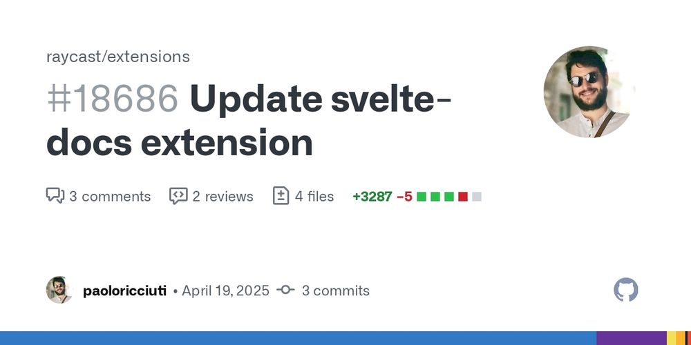 Update svelte-docs extension by paoloricciuti · Pull Request #18686 · raycast/extensions