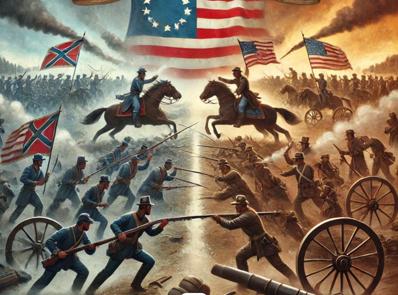 Civil war board game cover where everything is GEN AI bulshit, including free floating wheels, people missing limbs and a 3 person rifle. Trust me, its the drizzling shits visually and if you can look at it, just look at it. 