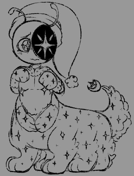 Astro Novalite from Dandy's World but without his blanket and instead is a fluffy six-legged creature.