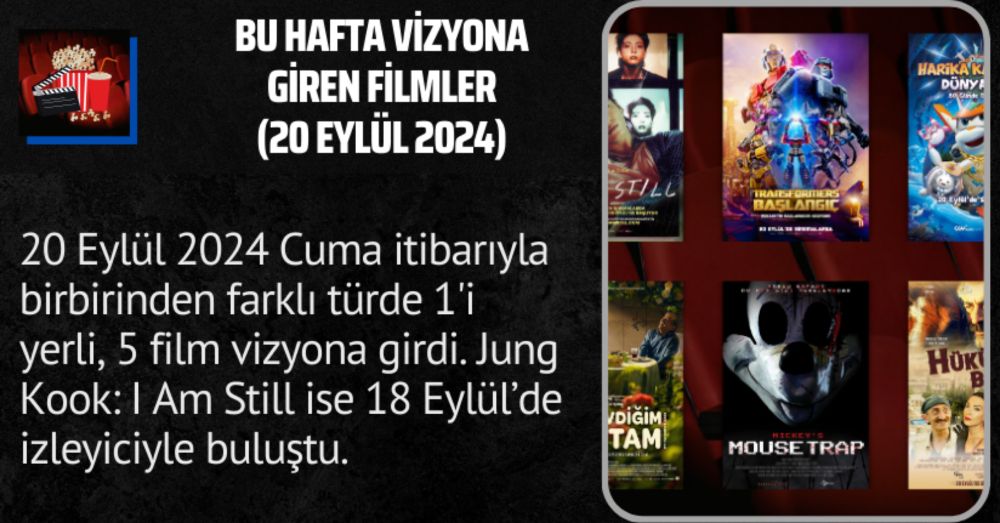 Bu Hafta Vizyona Giren Filmler (20 Eylül 2024)