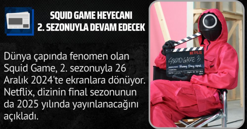 Squid Game heyecanı 2. sezonuyla devam edecek