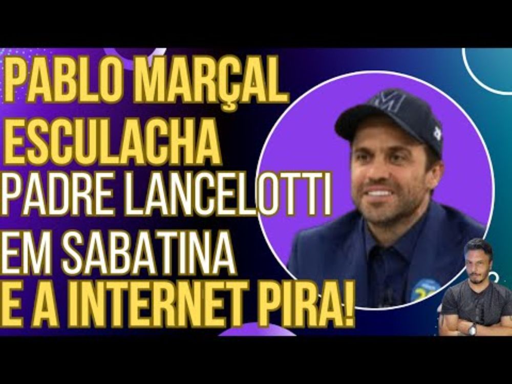 IMPOSSÍVEL NÃO RIR: Pablo Marçal esculacha Padre Lancelotti em sabatina e a internet pira!