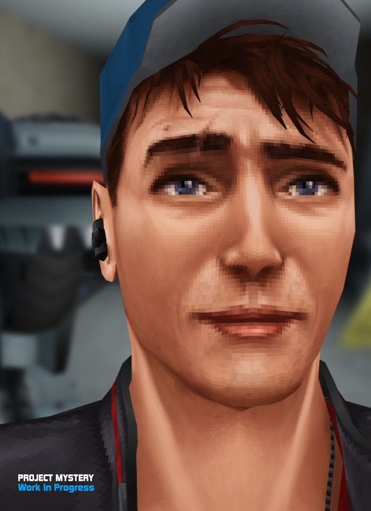 Chris selfie from solo indie game project called: Project Mystery