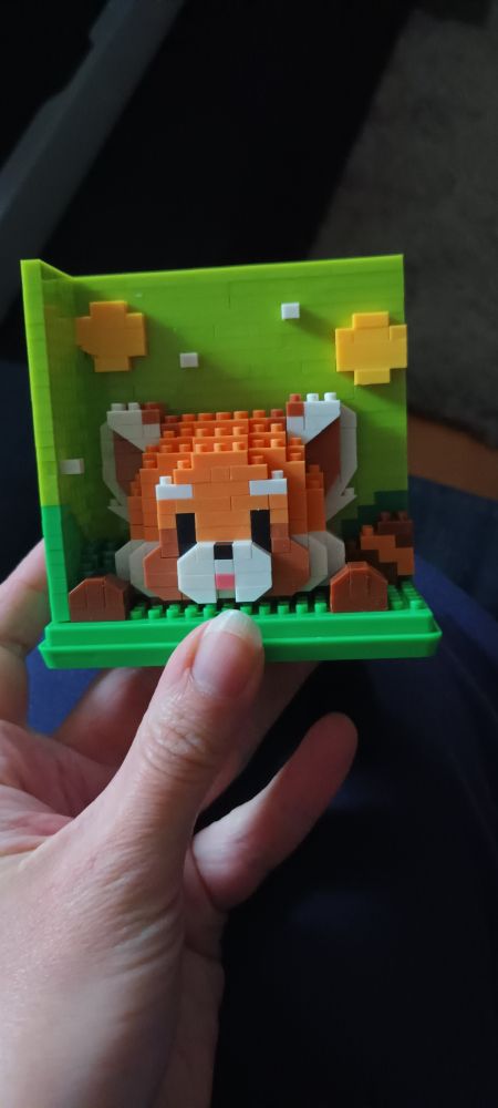 Cute brick-build red Panda without the diorama cover