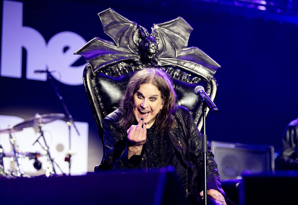 Foto de Ozzy Osbourne durante su concierto de despedida con Black Sabbath.