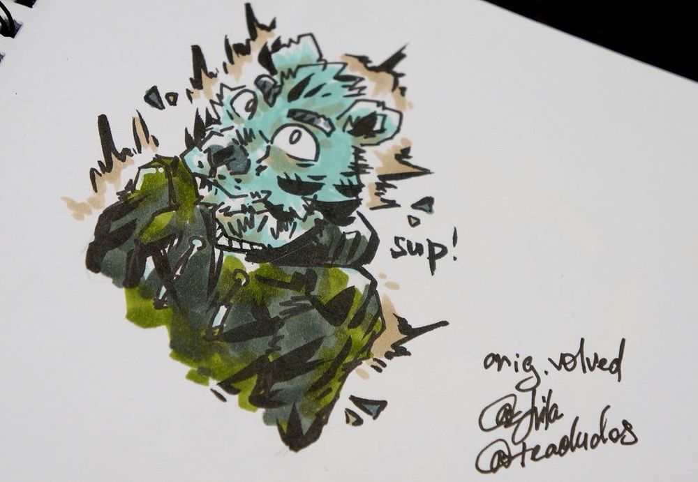 design character oc fullbody art digital digitalart illustration furry furryart fanart gift view shine bar wolf jacket traditional markers