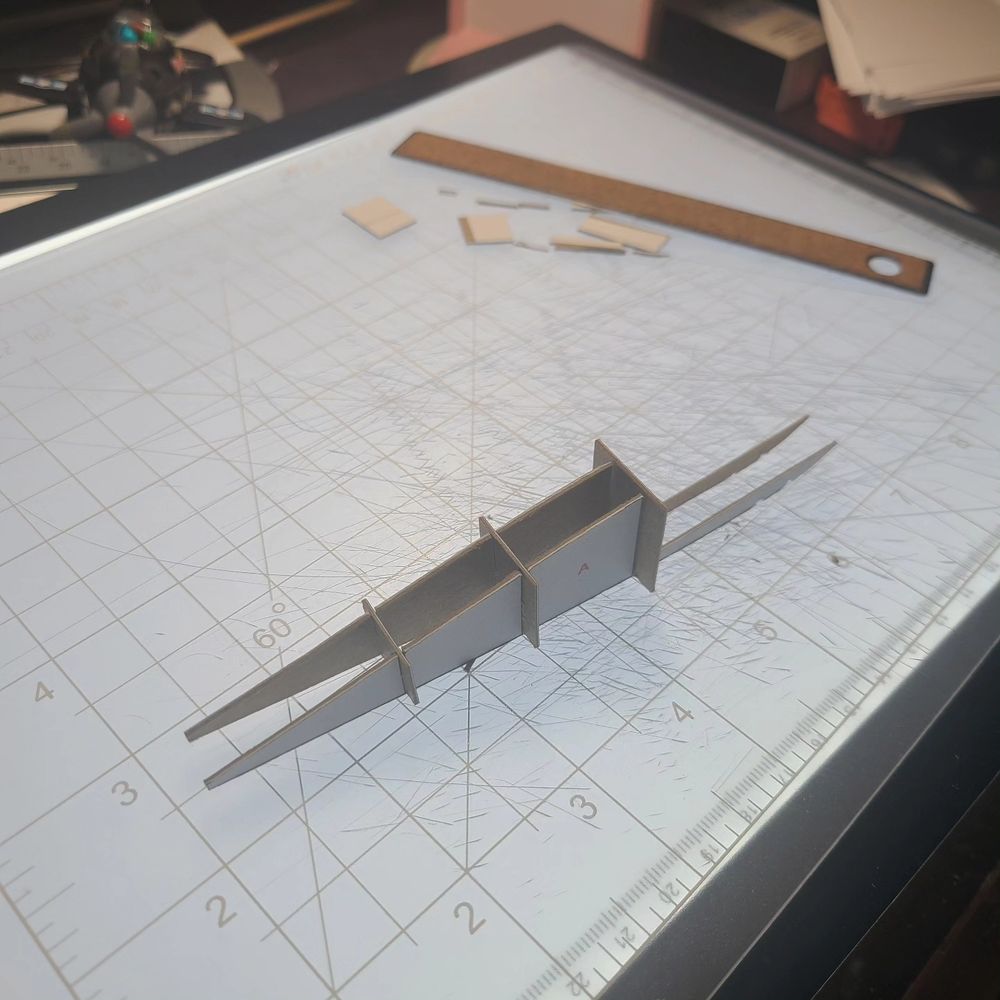 The main fuselage structure looking forward