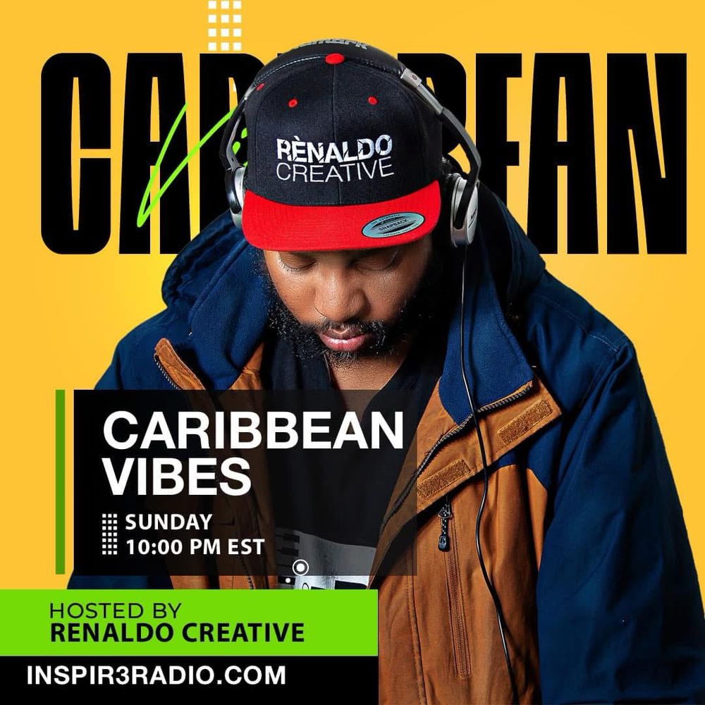 From the island🌴🎉🎊 to you. I am on @inspir3radio in North Carolina ☀️with Caribbean Vibes. With the best  Soca Music. 

📱Listen now free at www.inspir3radio.com/listen