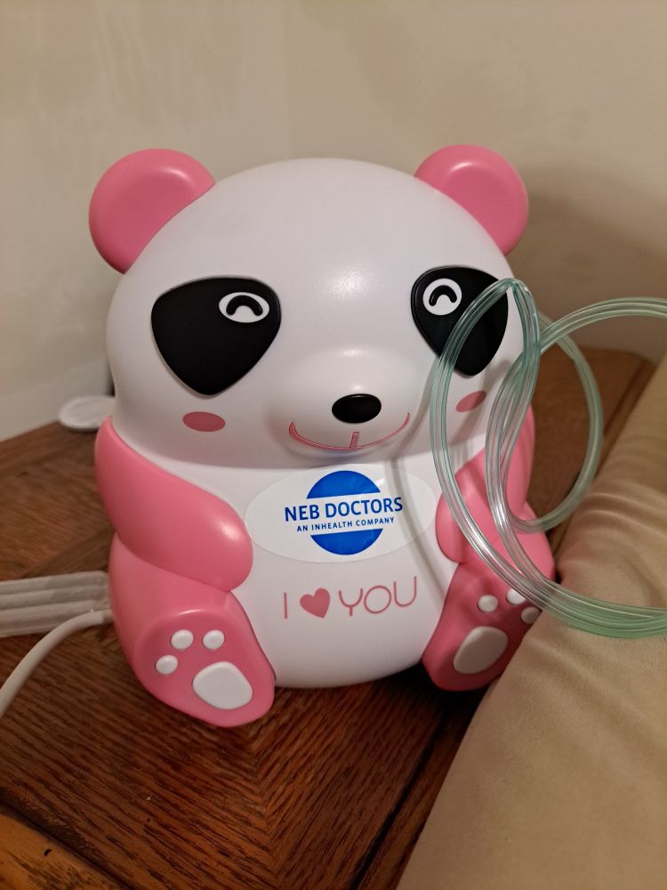 Pink panda nebulizer