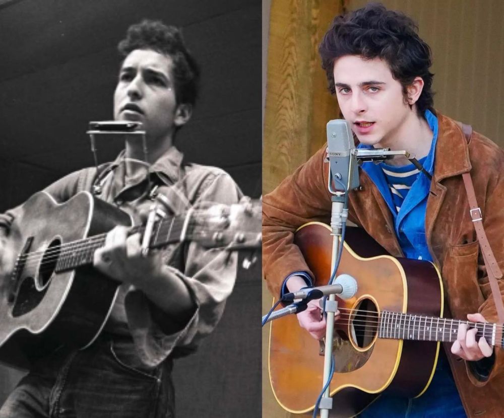 A Complete Unkown, Timothée Chalamet as Bob Dylan