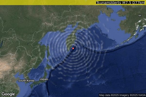 OFF THE EAST COAST OF KAMCHATKA  RUSSIA